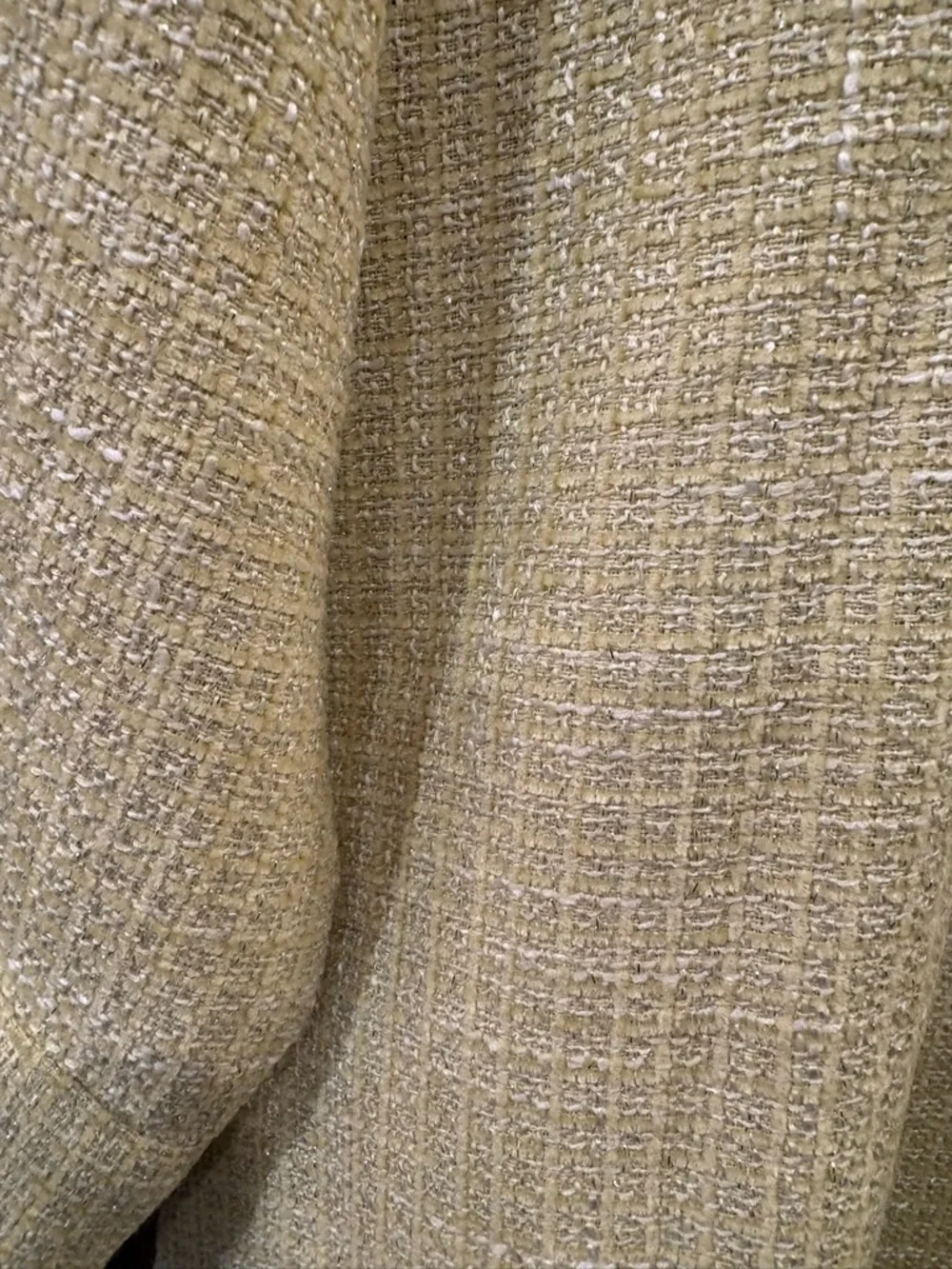 Andrée by Unit $54 NWT Daydreams Yellow Tweed Pearl Shacket 1X P2P 26-27” - Picture 6 of 10